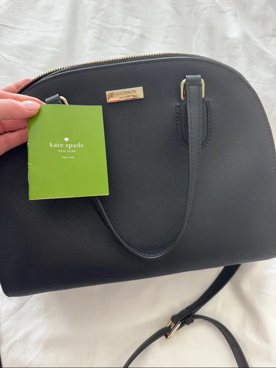 Kate Spade Black Dome Crossbody Bag with Gold Hardware - Picture 6 of 7